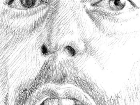 Jean Reno El profesional Leon portrait retrat retrato