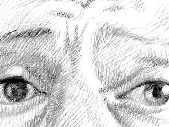 Jean Reno El profesional Leon portrait retrat retrato