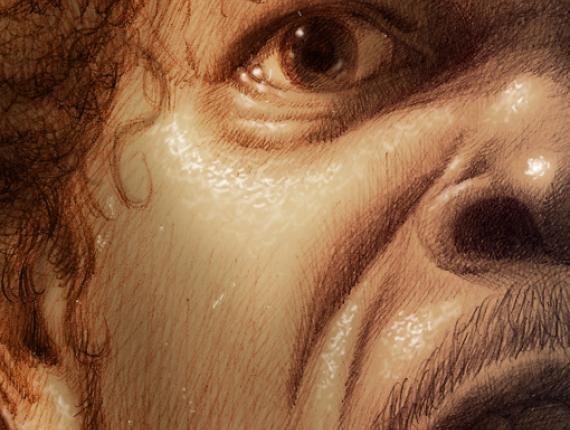 Samuel L. Jackson retrat retrato portrait Pulp Fiction