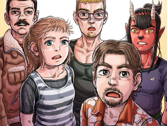 Un Lloc Estrany personatges personajes characters amics amigos friends wacom art arte digital art animació animación animation