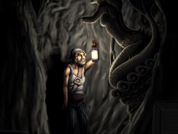 sirena mermaid capturada captured pirata pirate cova cueva cave