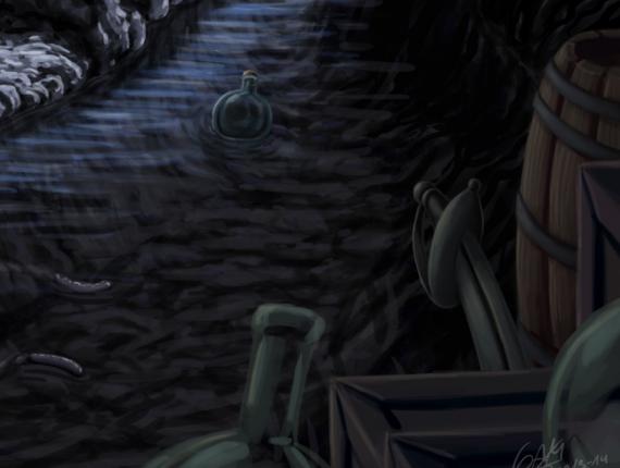 sirena mermaid capturada captured pirata pirate cova cueva cave