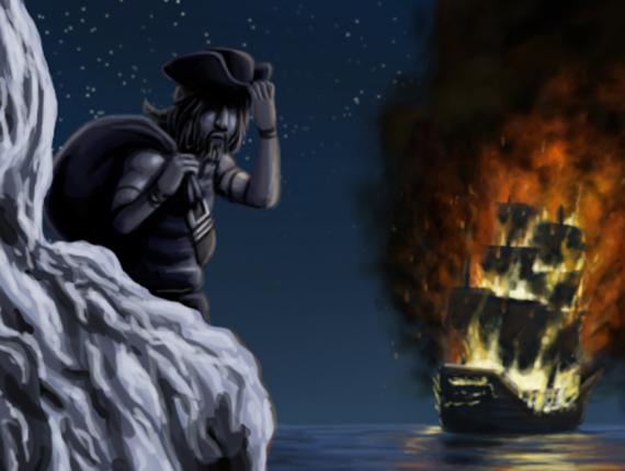 sirena mermaid capturada captured pirata pirate cova cueva cave