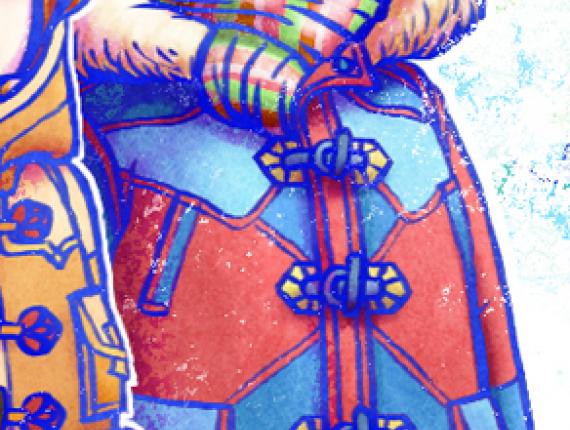 Bon Nadal Feliz Navidad Merry Christmas nen nena niño niña kids boy girl gos perro dog llaç groc llibertat