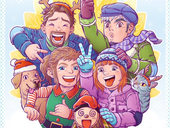 bon nadal feliz navidad Merry Christmas Tió amics amigos friends mascota pet gat gato cat gos perro dog felicitat felicidad happiness