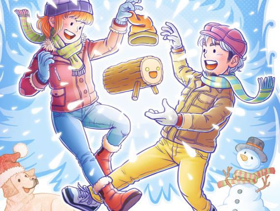 Bon Nadal Feliz Navidad Merry Christmas 2023 Tió Tio gos perro dog ninot de neu muñeco de nieve Snowman amics amigos friends parella pareja couple dibuix digital dibujo digital digital drawing digital art