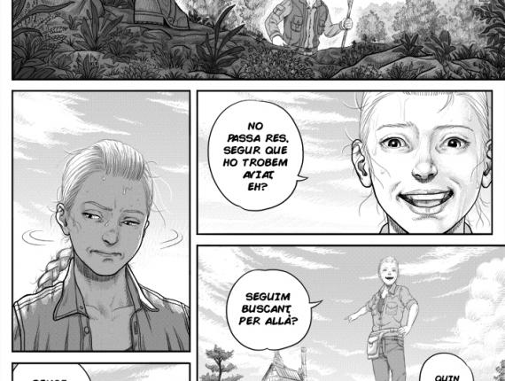 pàgina página page manga un lloc estrany muntanya montanya mountain noi noia chico chica boy girl