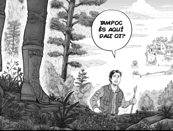 pàgina página page manga un lloc estrany muntanya montanya mountain noi noia chico chica boy girl