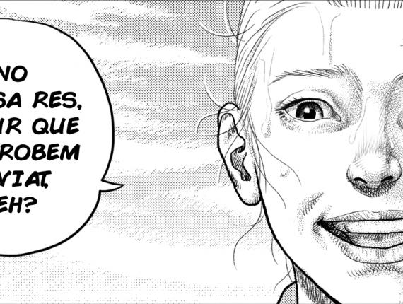 pàgina página page manga un lloc estrany muntanya montanya mountain noi noia chico chica boy girl