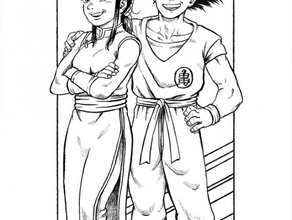 Dragon Ball Bola de Drac Bola de dragón Chi Chi Son Goku 