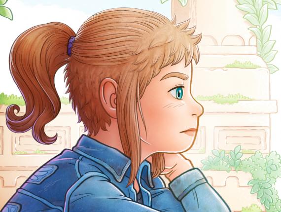 Un Lloc Estrany personatges personajes characters amics amigos friends noia chica girl color digital animals animales camaleó camaleón chameleon