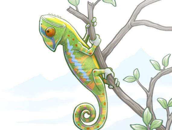 Un Lloc Estrany personatges personajes characters amics amigos friends noia chica girl color digital animals animales camaleó camaleón chameleon