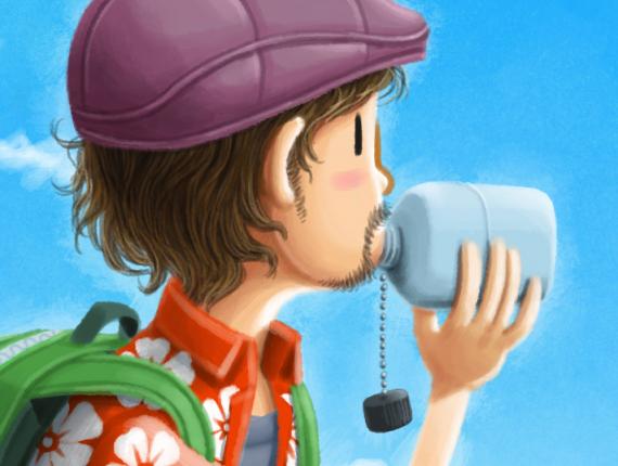 un lloc estrany noi chico boy noia chica girl parella pareja couple aventura adventure guineu zorro fox núvols nubes clouds excursió excursió excursion cel blau cielo azul blue sky