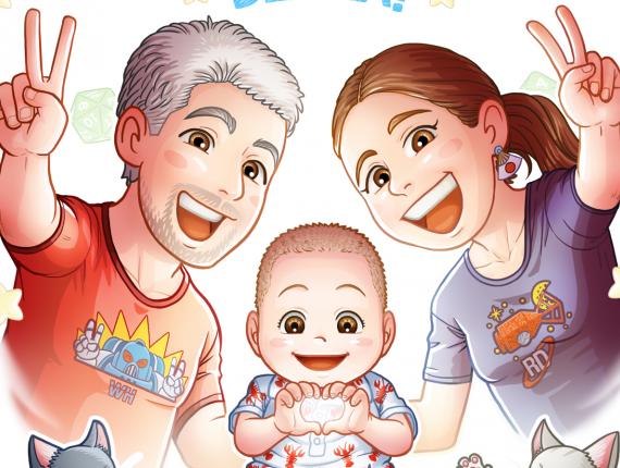 família familia family pare padre papa dad father mare madre mama mother filla hija daughter gat gato cat totoro cthulhu body bebé body nadó Infant bodysuit