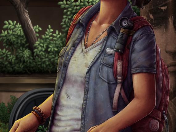 The Last of Us Left Behind fan art naughty dog naughtydog Play Station Playstation Ellie Riley riure risa laugh