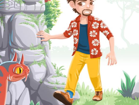 Un Lloc Estrany personatges personajes characters amics amigos friends home hombre man color digital noi dimoni chico demonio devil boy animals animales serp sepriente snake