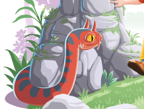 Un Lloc Estrany personatges personajes characters amics amigos friends home hombre man color digital noi dimoni chico demonio devil boy animals animales serp sepriente snake