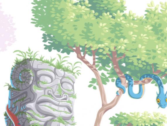 Un Lloc Estrany personatges personajes characters amics amigos friends home hombre man color digital noi dimoni chico demonio devil boy animals animales serp sepriente snake