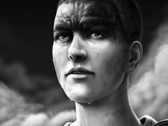 MAD MAX FURY ROAD Furiosa suor sudor sweat retrat retrato portrait