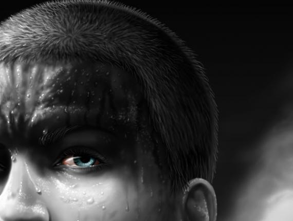 MAD MAX FURY ROAD Furiosa suor sudor sweat retrat retrato portrait