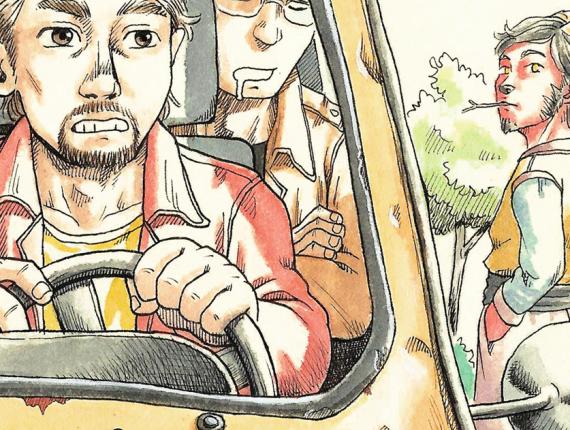 un lloc estrany amics amigos friends noia gat chica gato cat girl noi dimoni chico demonio devil boy cotxe coche car viatge viaje journey