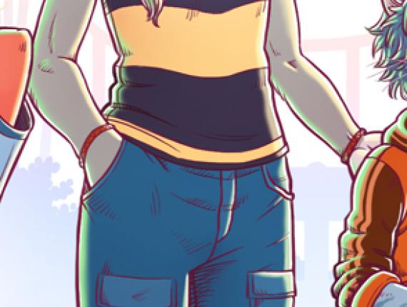 Un Lloc Estrany personatges personajes characters amics amigos friends noia chica girl noi gat chico gato cat boy color digital noia conill chica conejo girl rabbit noia dimoni chica demonio devil girl animals animales