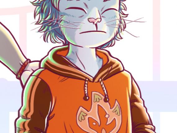 Un Lloc Estrany personatges personajes characters amics amigos friends noia chica girl noi gat chico gato cat boy color digital noia conill chica conejo girl rabbit noia dimoni chica demonio devil girl animals animales