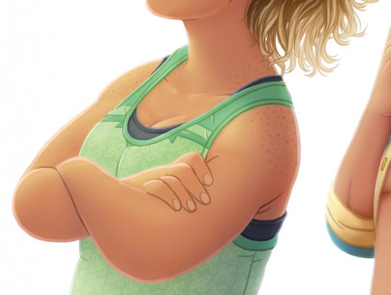 Un Lloc Estrany color digital personatges personajes characters amics amigos friends noia chica girl home hombre man noia dimoni chica demonio devil girl noi cérvol chico ciervo boy deer