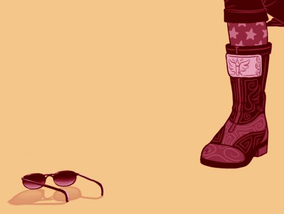 personatge personaje character finestra ventana window ulleres gafas glasses