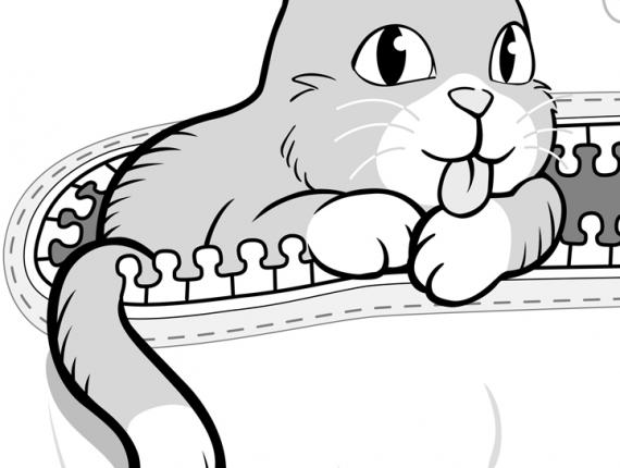 DeGats gat gato cat bossa bolsa bag