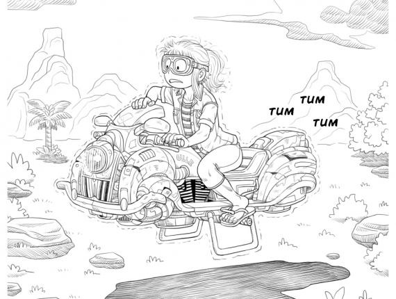 Un Lloc Estrany personatge personaje character noia chica girl dibuix  dibujo drawing digital moto futurista futuristic bike