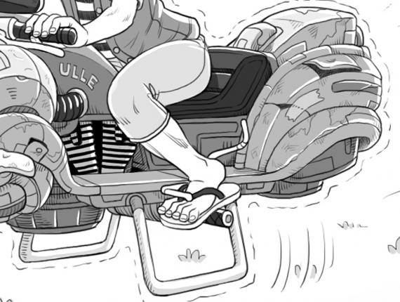 Un Lloc Estrany personatge personaje character noia chica girl dibuix  dibujo drawing digital moto futurista futuristic bike