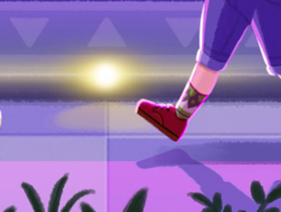 un lloc estrany noi chico boy noia chica girl conill conejo bunny gat gata cat aventura adventure ciberpunk cyberpunk futur futuro future