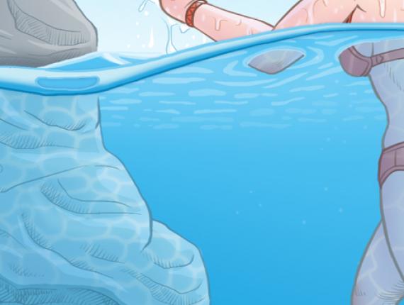 Un Lloc Estrany personatges personajes characters amics amigos friends noia chica girl home hombre man sirena mermaid parella pareja couple color digital riu río river llac lago lake sota l'aigua bajo el agua under water