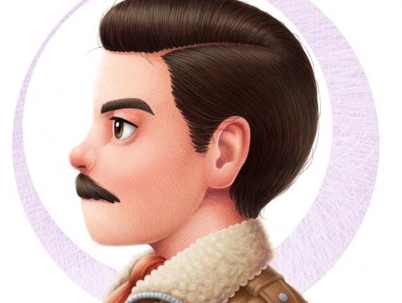 Un Lloc Estrany personatges personajes characters amics amigos friends noia chica girl home hombre man color digital noia conill chica conejo girl rabbit pin chapas pin badges