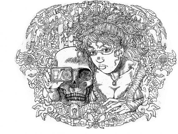 calavera skull noia chica girl