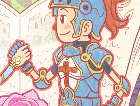 Sant Jordi princesa princess cavaller caballero knight drac dragón dragon senyera flag rosa rose