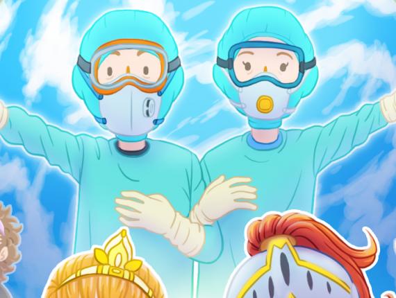 Sant Jordi 2020 princesa cavaller drac rosa llibre princesa caballero dragón rosa libro princess knight dragon rose book stay home quédate en casa queda't a casa metges médicos doctors coronavirus COVID-19