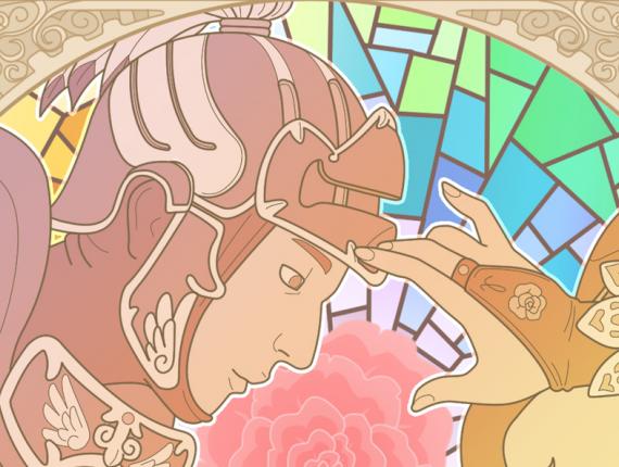 Sant Jordi cavaller caballero knight rosa rose princesa princess