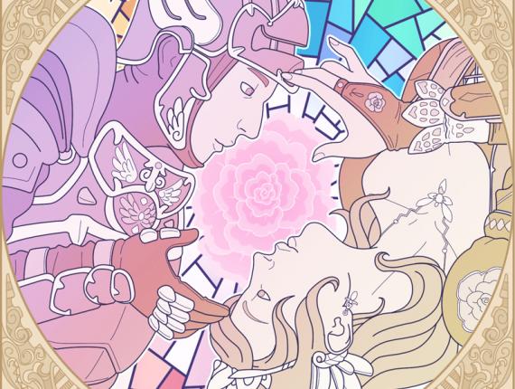 Sant Jordi cavaller caballero knight rosa rose princesa princess