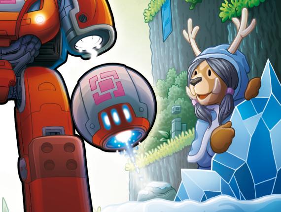 Super MAGBOT AstralPixel Astral Pixel moonsailor Rafael Langoni logo videogame videojoc videojuego vectorial personatge personaje character robot banda sonora original BSO original soundtrack OST