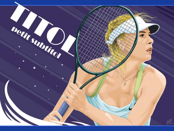 Maria Sharapova tenista tennis player retrat retrato portrait
