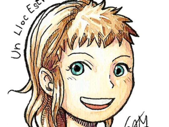 Un Lloc Estrany aquarel·la acuarela watercolor personatge personaje character noia chica girl cara face