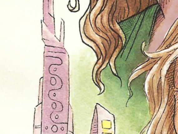 un lloc estrany amigues amigas friends noia chica girl noia conill chica conejo bunny rabbit girl aventura adventure aquarel·la acuarela watercolor