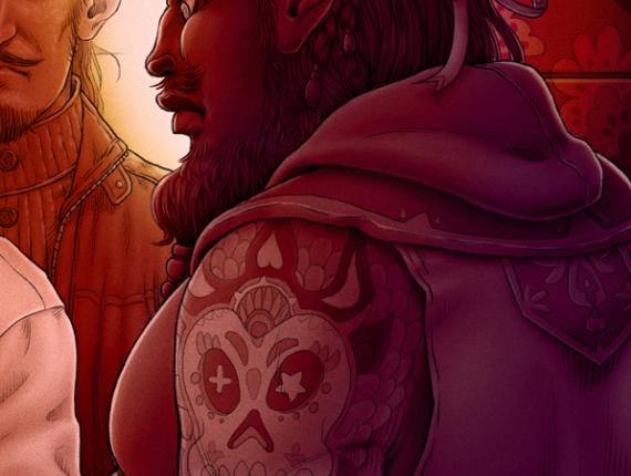 Un Lloc Estrany personatges personajes characters amics amigos friends noia chica girl home hombre man color digital dimoni demonio devil