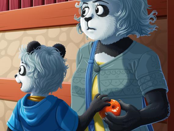 Un Lloc Estrany color digital personatges personajes characters amics amigos friends noia chica girl home hombre man ós oso panda xivarri alboroto rampage