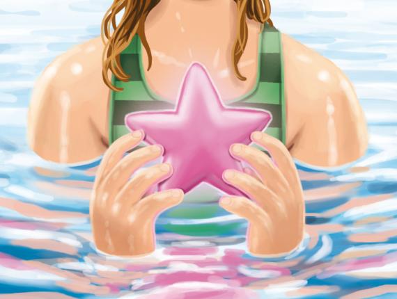 noia chica girl sirena mermaid arbre arbol tree estrella star ocell pica soques pajaro carpintero Woodpecker