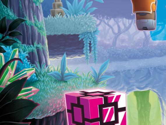 Super MAGBOT AstralPixel Astral Pixel logo videogame videojoc videojuego vectorial cartell cartel poster cover coberta cubierta robot