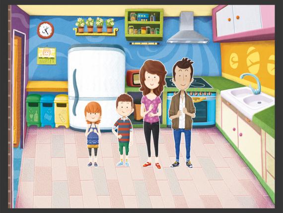 Andreu Toys magnetic house casa family família familia cuina cocina kitchen