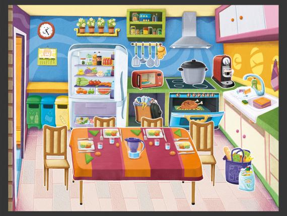 Andreu Toys magnetic house casa family família familia cuina cocina kitchen
